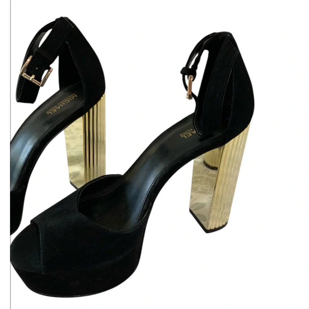 MICHAEL Michael Kors Porter Ankle Strap Platforms Size 7M Party Date Night Event - Picture 7 of 11